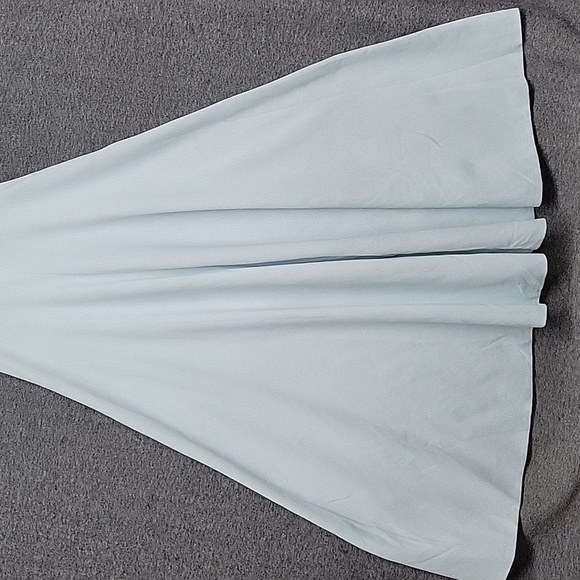 Vintage Hand Made Sleeveless Blue Sparkle Maxi Dress  Size- Length 58" Waist 27 - Picture 2 of 14